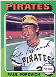 1975 Topps Mini Baseball Cards      359     Paul Popovich